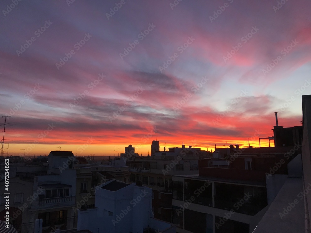 Sunset Madrid