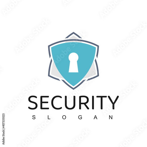 Cyber Secure Logo Design Template, Data Cloud Security Icon