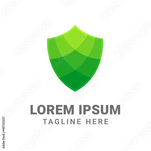 shield logo design template vector