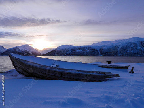 Bild auf Leinwand Olderdalen, Troms og Finnmark, Norwegen