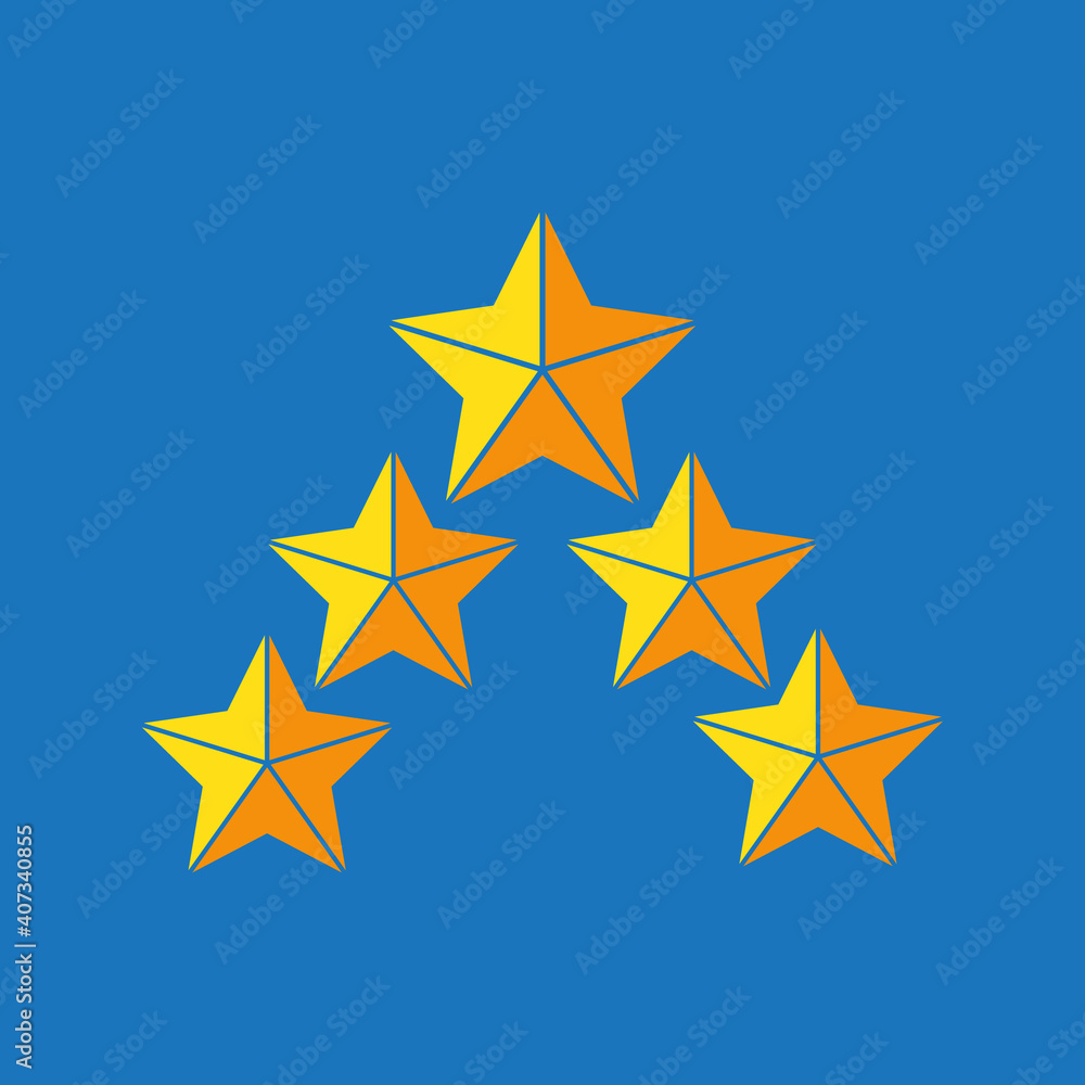Five stars customer product rating review. vector illustration. Five stars customer product rating review. vector illustration.
