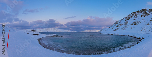 Küste auf Mageroya, Troms og Finnmark, Norwegen