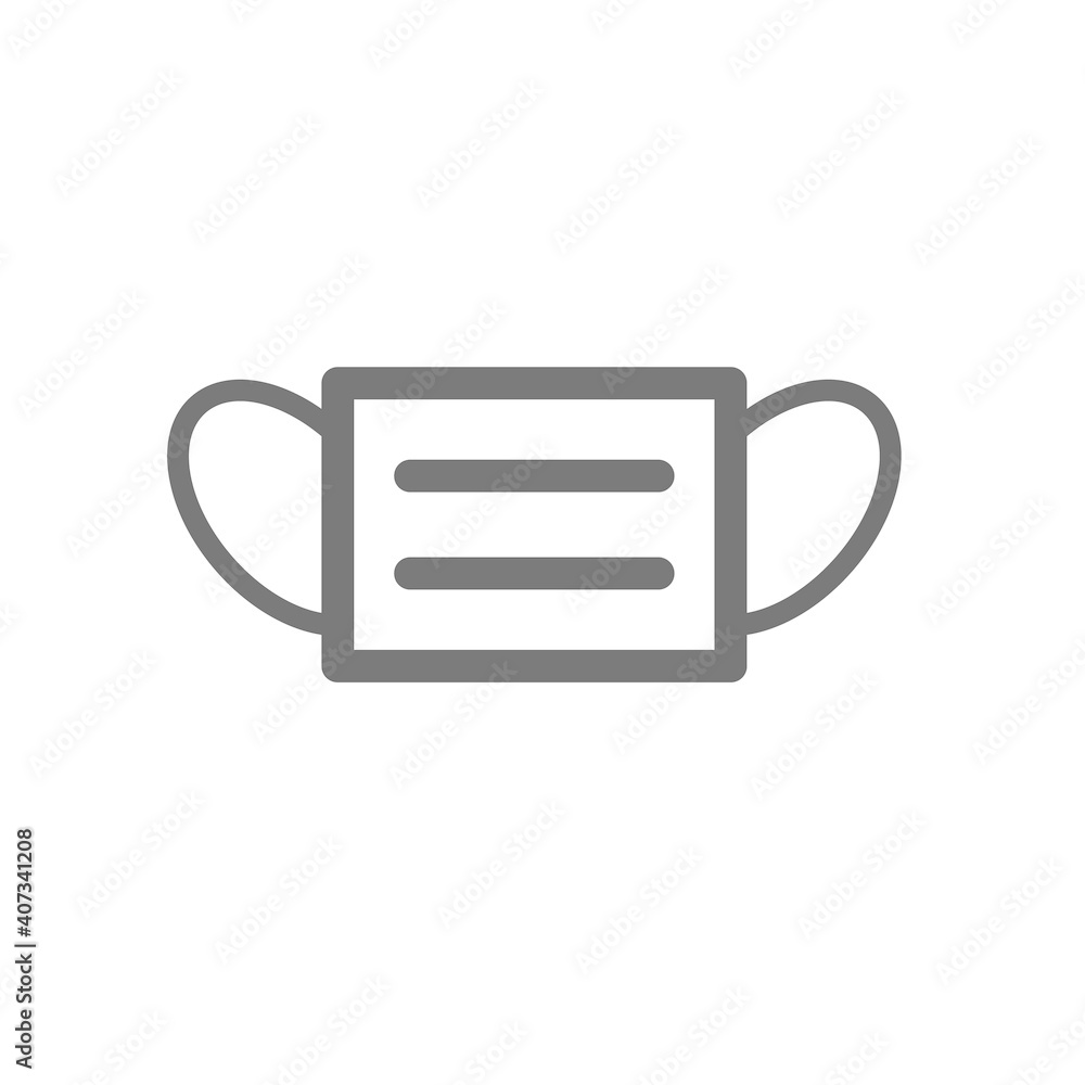Medical mask icon vector symbol illustration Medical mask icon vector symbol illustration