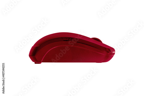 Wallpaper Mural Red computer mouse isolated on white background. Torontodigital.ca