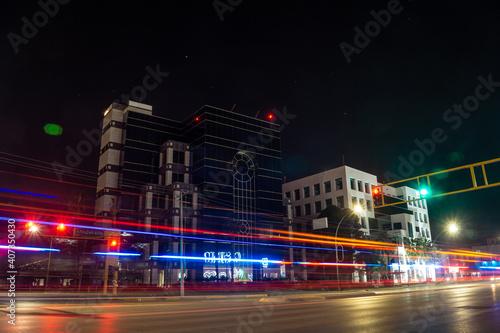 Fotografie bank buildings in juarez city financial district