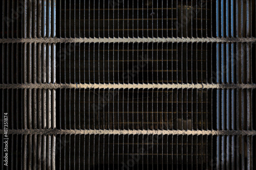 metal grid background