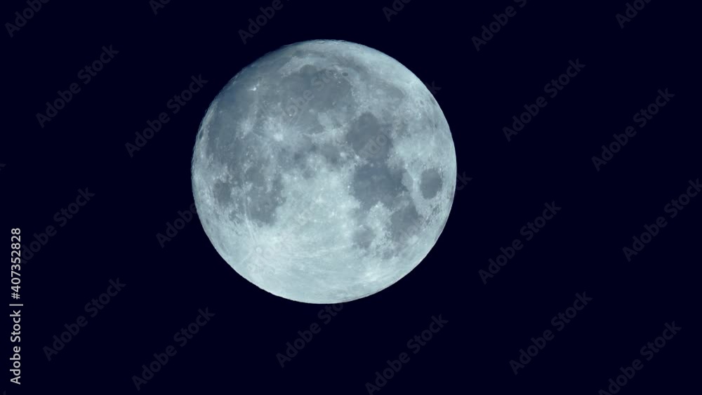 Movie of full moon in the black sky Movie of full moon in the black sky