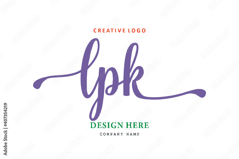 LPK lettering logo is simple, easy to understand and authoritative LPK lettering logo is simple, easy to understand and authoritative