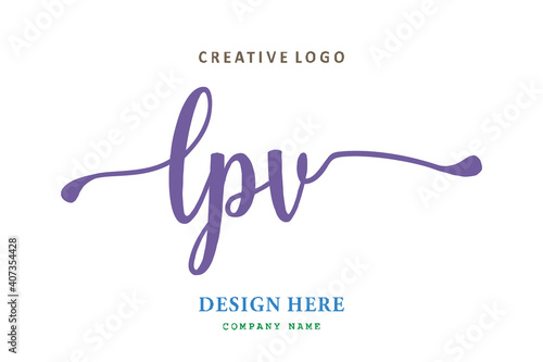 LPV lettering logo is simple, easy to understand and authoritative