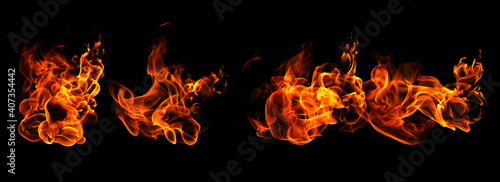 Fire ball flame blast hot burn night background.