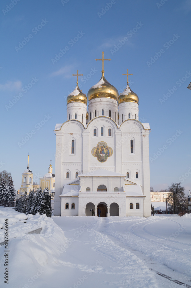 Russia, Bryansk, January 19, 2021. Bryansk Cathedral in the name of the Holy Trinity. Editorial.