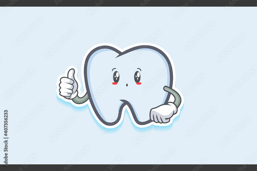 UH , OH, GASP Face Emotion. Thumb up Hand Gesture. Tooth Cartoon Drawing Mascot Illustration. UH , OH, GASP Face Emotion. Thumb up Hand Gesture. Tooth Cartoon Drawing Mascot Illustration.