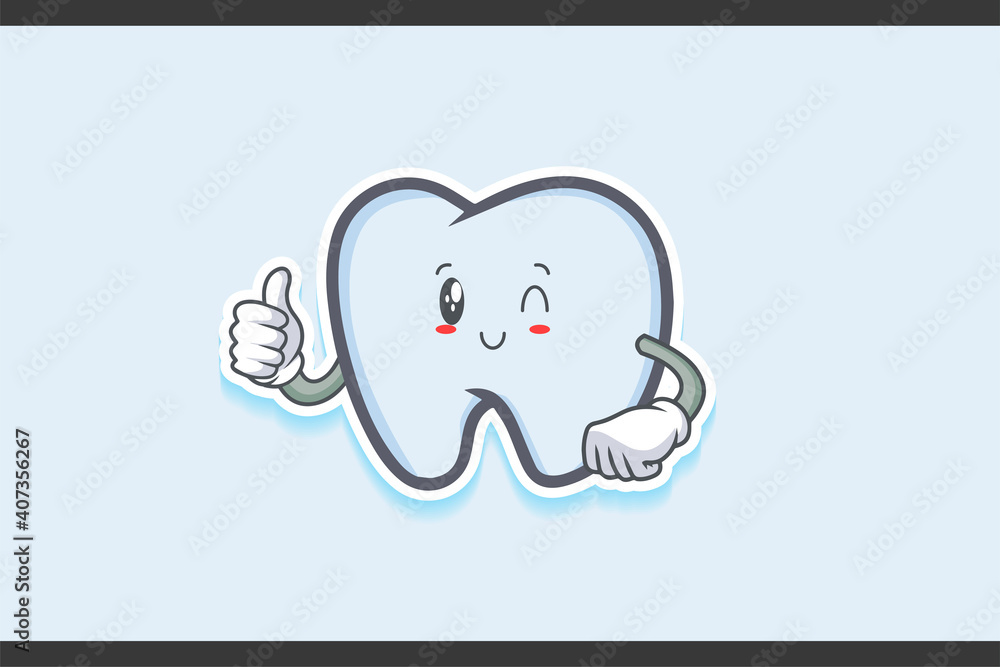 WINK, SMILING, CHEERFUL, SMILE Face Emotion. Thumb up Hand Gesture. Tooth Cartoon Drawing Mascot Illustration. WINK, SMILING, CHEERFUL, SMILE Face Emotion. Thumb up Hand Gesture. Tooth Cartoon Drawing Mascot Illustration.