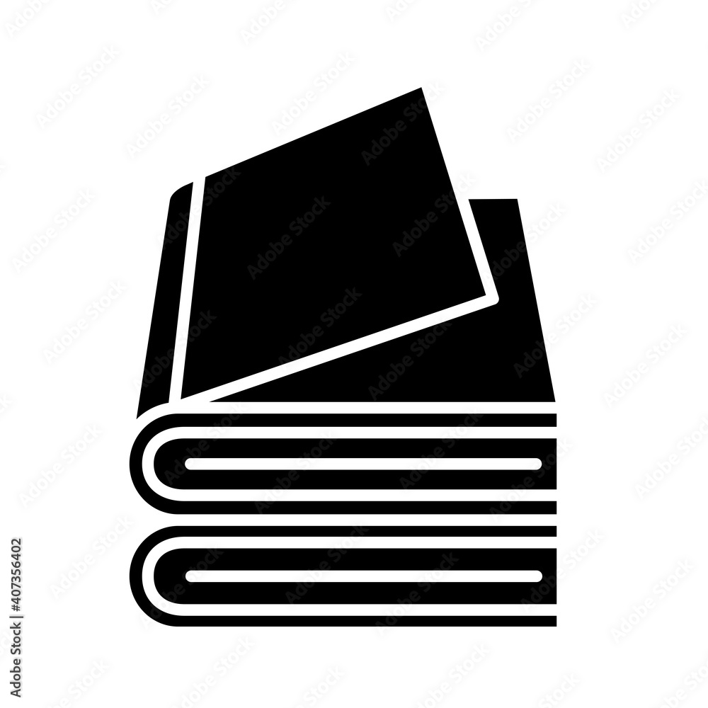 two books silhouette style icon isolated vector design two books silhouette style icon isolated vector design