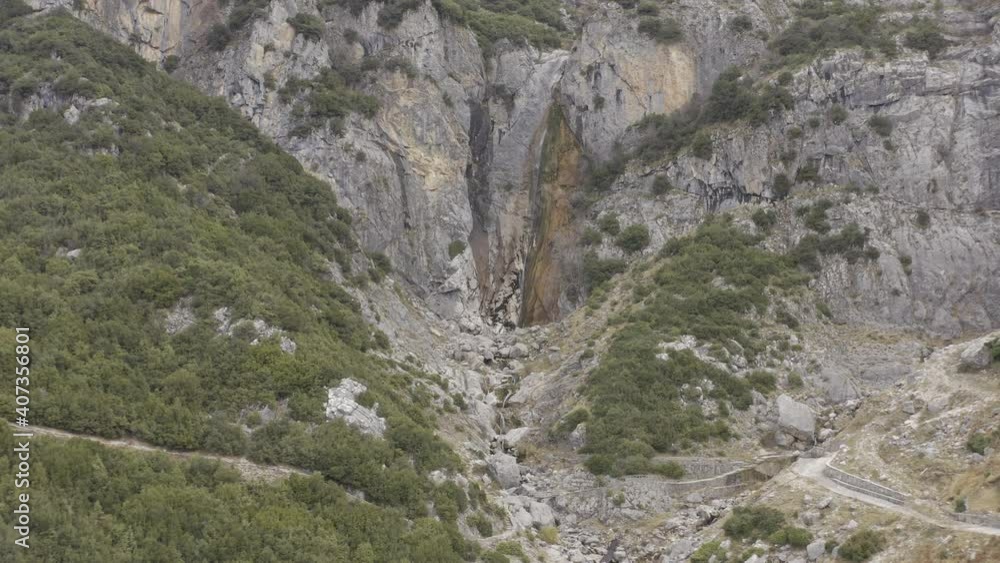 Aerial, Katarraktis Waterfalls, Tzoumerka, Greece Aerial, Katarraktis Waterfalls, Tzoumerka, Greece