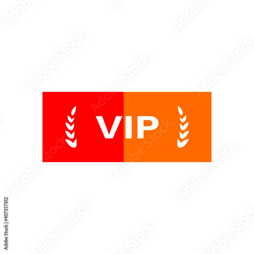 Vip logo with two colour.