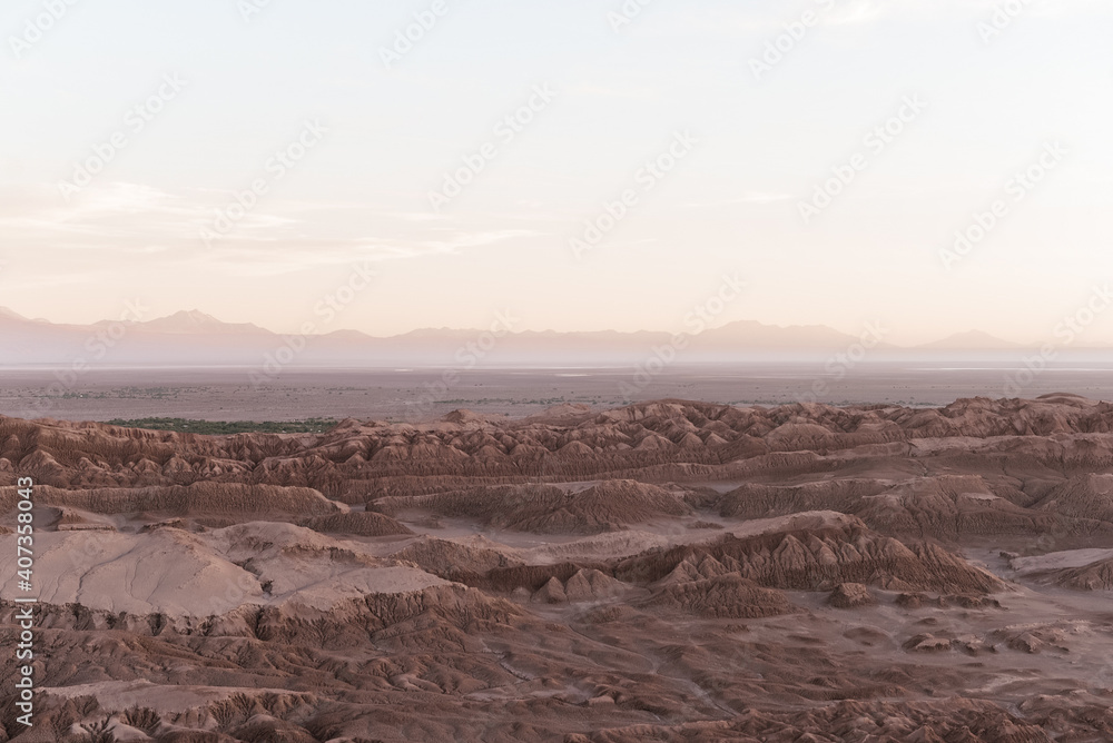Formations on Atacama Desert, Chile. 