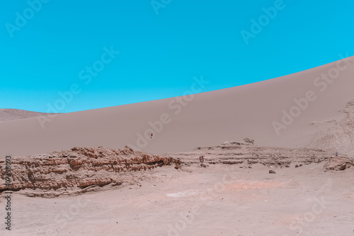 Formations on Atacama Desert  Chile. 