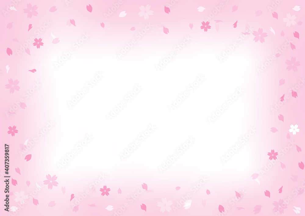 桜　桜吹雪　春　ピンク　アブストラクト　背景　壁紙