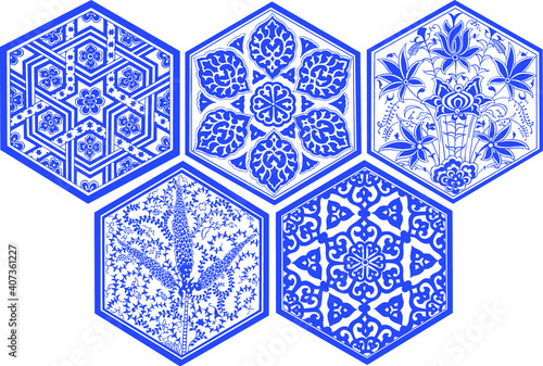 Traditional Turkish ornament seamless for your design. Floral Ornamental pattern. Iznik . Vector.