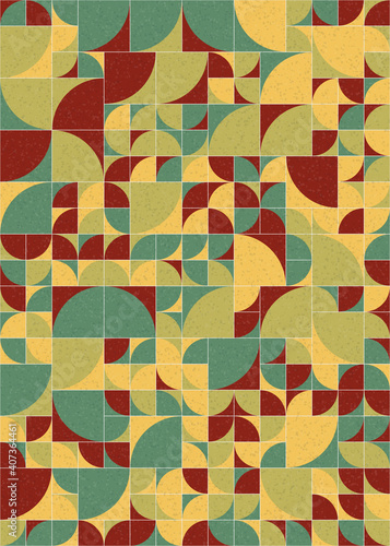 Abstract Geometric Pattern generative computational art illustration