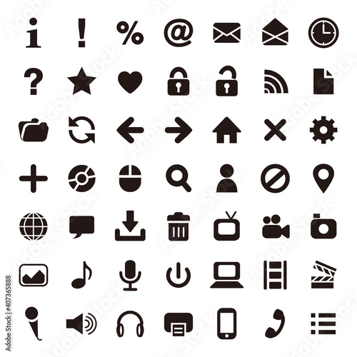 ウェブ　アイコン　ベクター　セット