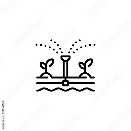 Vector Farm Irrigation Icon
