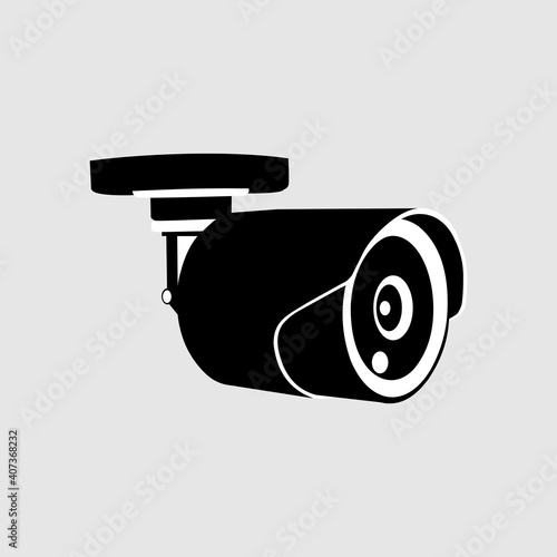 security camera icons, video surveillance, cctv sign set
