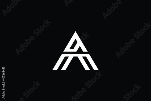 AQ logo letter design on luxury background. QA logo monogram initials letter concept. AQ icon logo design. QA elegant and Professional letter icon design on black background. AQ QA