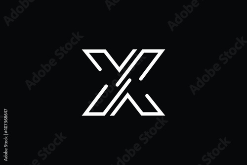 X logo letter design on luxury background. XX logo monogram initials letter concept. X icon logo design. XX elegant and Professional letter icon design on black background. X XX