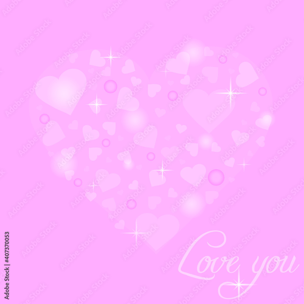 Heart shape vector. Love symbol. Valentine greeting card. Concept for invitation, mother day card, anniversary.