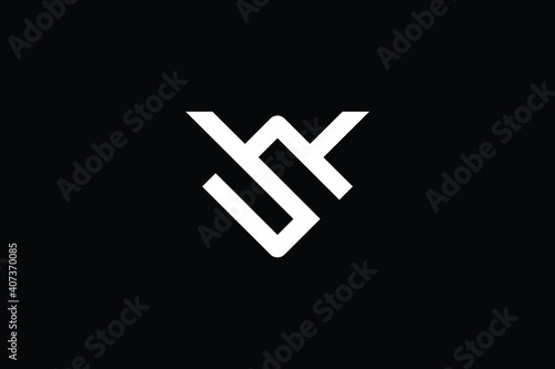 WS logo letter design on luxury background. SW logo monogram initials letter concept. WS icon logo design. SW elegant and Professional letter icon design on black background. W S SW WS