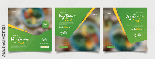 social media instagram post template. Suitable for Social Media Post Restaurant and culinary Promotion.