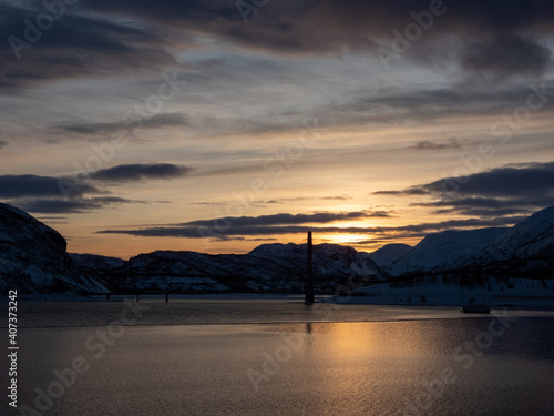 Wallpaper Mural Brücke von Kafjord, Alta, Norwegen Torontodigital.ca