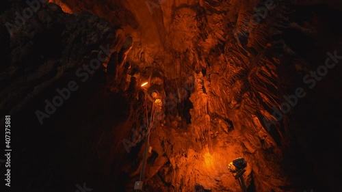 Bulak Mencilis cave in Karabuk. 4K Footage in Turkey photo