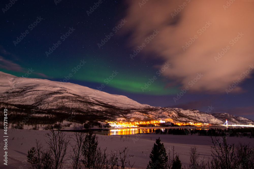 Polarlicht, Kafjord, Alta, Norwegen