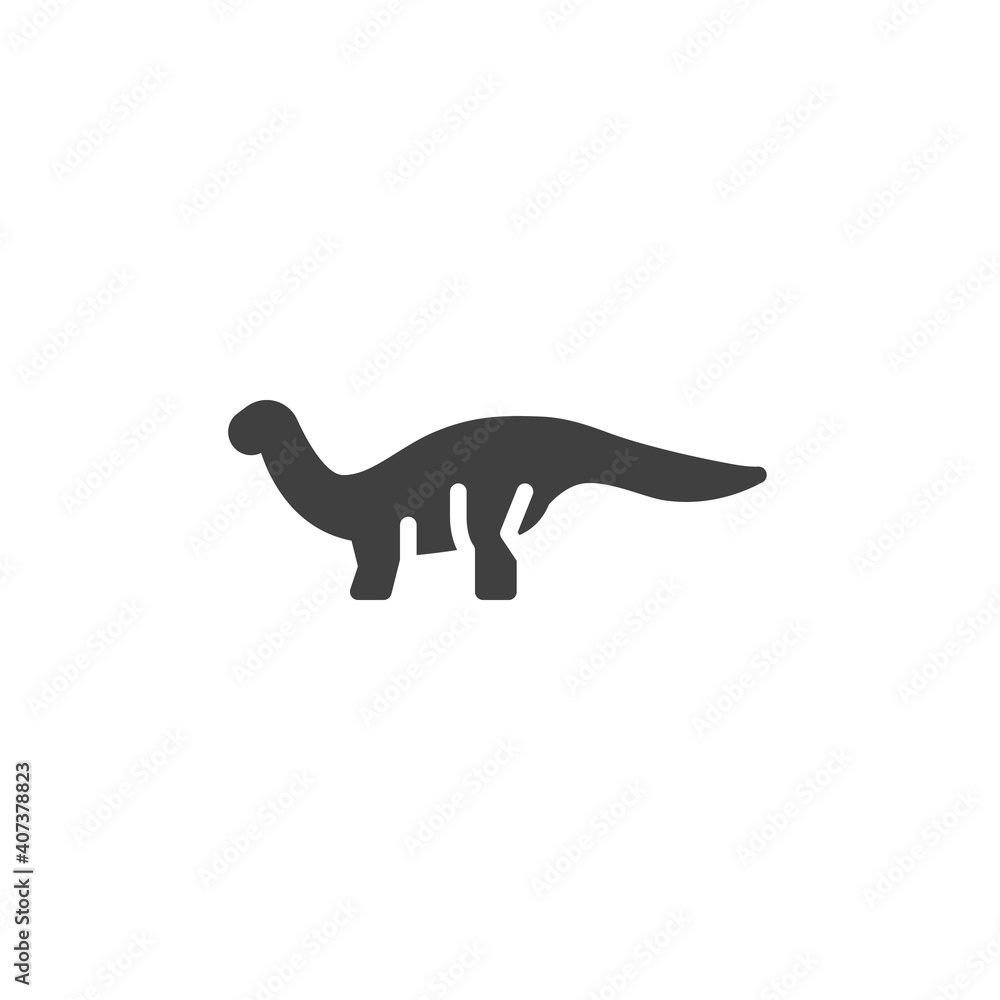 Brachiosaurus dinosaur vector icon. filled flat sign for mobile concept and web design. Brachiosaurus glyph icon. Symbol, logo illustration. Vector graphics Brachiosaurus dinosaur vector icon. filled flat sign for mobile concept and web design. Brachiosaurus glyph icon. Symbol, logo illustration. Vector graphics