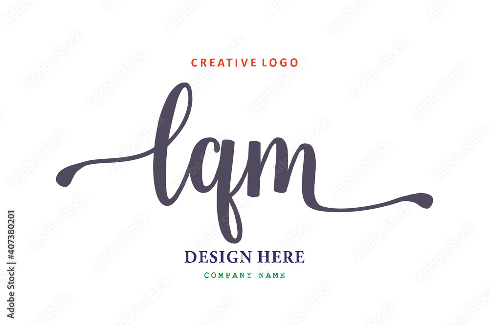 LQM lettering logo is simple, easy to understand and authoritative LQM lettering logo is simple, easy to understand and authoritative