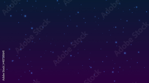 Dark blue background with lights, particles illustration.