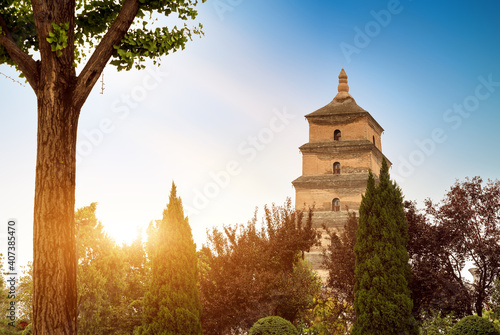 The Dayan Pagoda was built in 652 and is a landmark building in Xi'an. photo