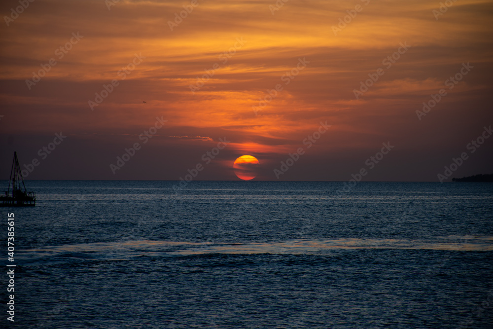 indian ocean sunset