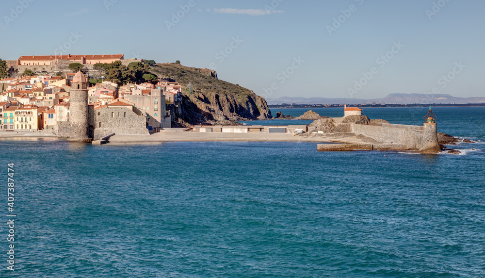 Paysages de Collioure dans le département des Pyrénées-Orientales - Région Occitanie