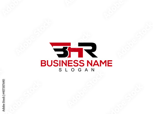 Creative BHR logo Letter design photo