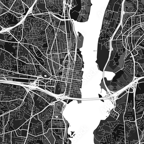 Alexandria, UnitedStates dark vector art map photo
