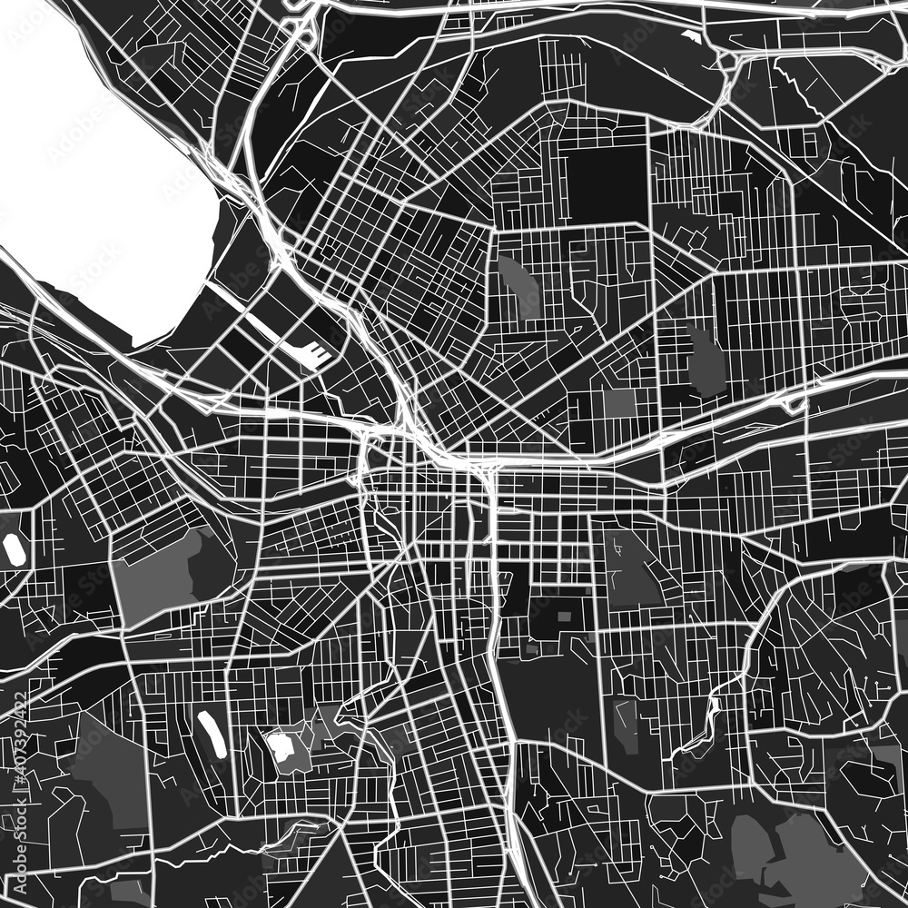 Syracuse, UnitedStates dark vector art map