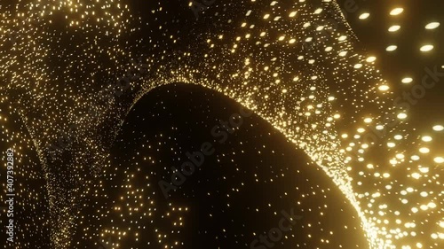 Particles dust abstract light motion titles cinematic background infinite  loop photo