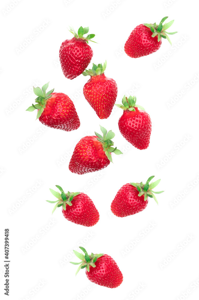 Strawberries on white background. Strawberries on white background.