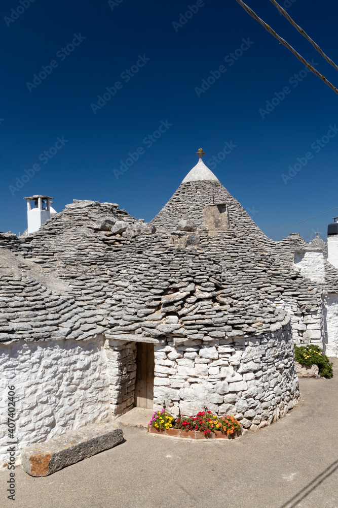 Trulli houses in Alberobello, UNESCO site, Apulia region, Italy