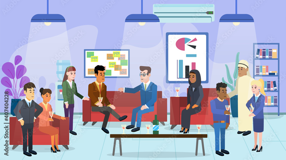 A group of people is resting in a room. People in the office, corporate. A group of people is resting in a room. People in the office, corporate.