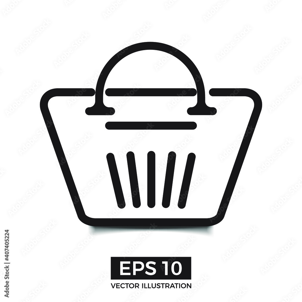 Cart icon vector design in line style. Eps 10 vector illustration. Cart icon vector design in line style. Eps 10 vector illustration.